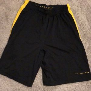 Nike Dri-fit livestrong workout athletic shorts